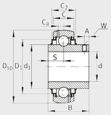 Подшипник GY1200-KRR-B-AS2/V INA