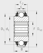 Подшипник SK104-207-KTT-B INA