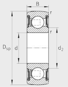 Подшипник 205-XL-NPP-B INA