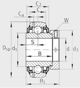 Подшипник GE35-XL-KRR-B-2C INA