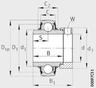 Подшипник E30-XL-KRR-B INA