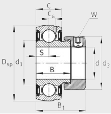 Подшипник SUG204 INA