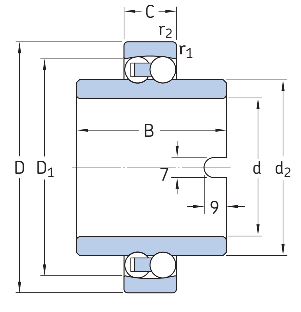 Подшипник 11204ETN9 SKF