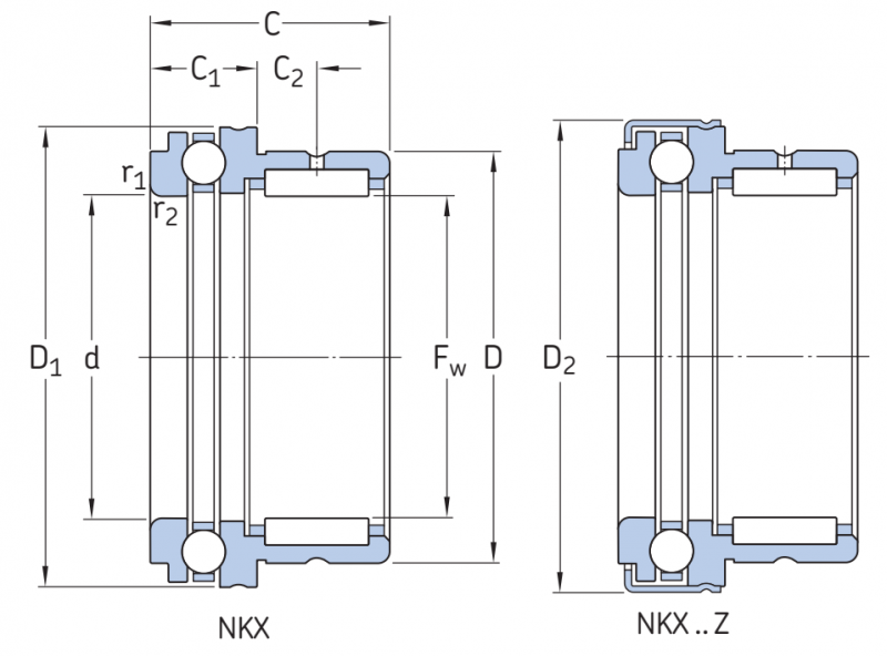 Подшипник NKX10TN SKF