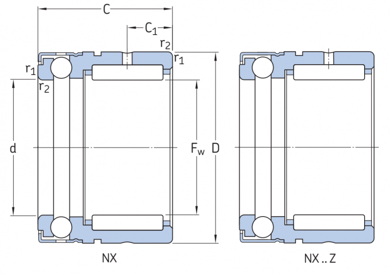 Подшипник NX10 SKF