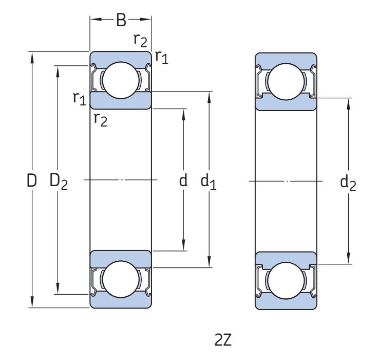 Подшипник 16002-2Z SKF