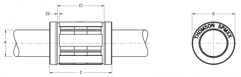 Подшипник SPM20 Thomson