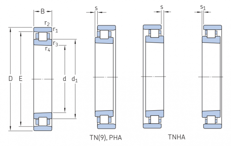 Подшипник N 1010 KPHA/SP SKF