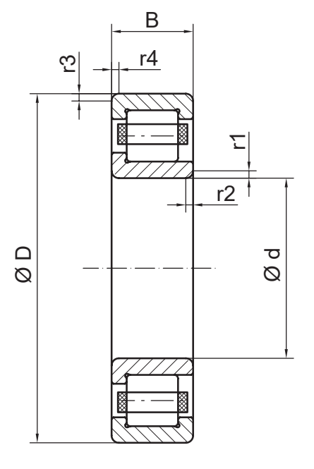 Подшипник NJ 2205 F A&S - Fersa