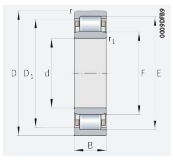 Подшипник NU2272-E-TB-M1 INA