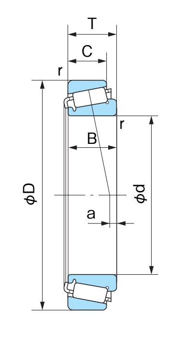 Подшипник E33018J Nachi