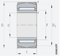 Подшипник PNA22/44-XL INA