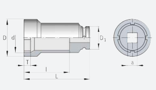 Подшипник LOCKNUT-SOCKET-KM0 INA