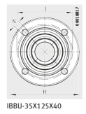 Подшипник IBBU-35X125X40-IA03 INA