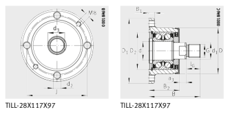 Подшипник TILL-28X117X97 INA