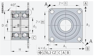 Подшипник ZKLR1547-2RS INA