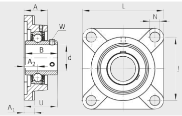 Подшипник UCF204 INA