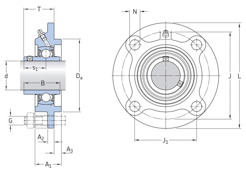 Подшипник FYC20TF SKF