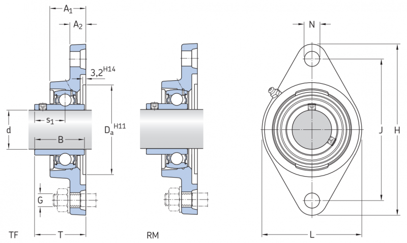 Подшипник FYTB1.1/2TF SKF