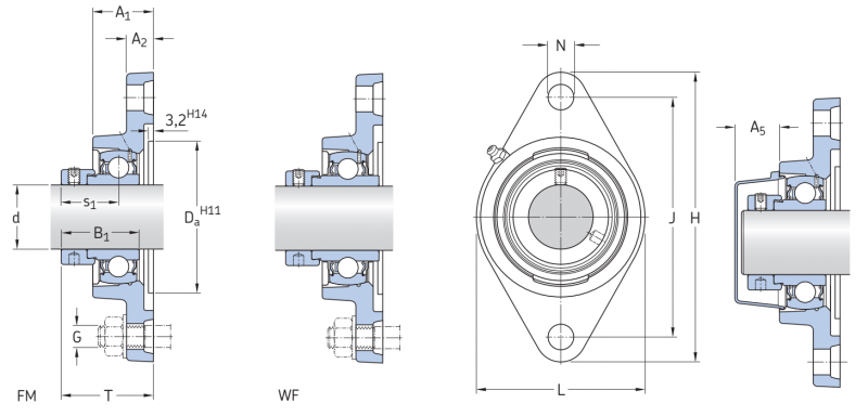 Подшипник FYTB15FM SKF