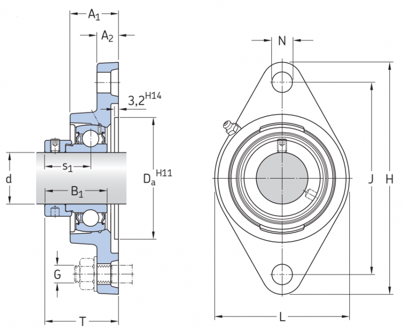 Подшипник FYT1.3/4FM SKF