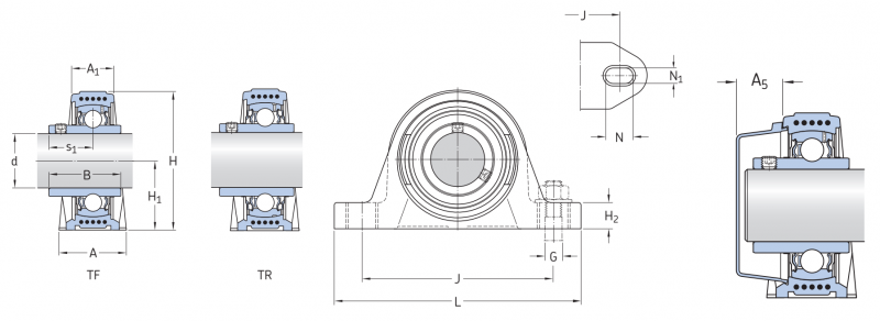 Подшипник SYK20TR SKF