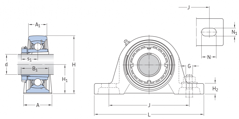 Подшипник SYJ25KF SKF