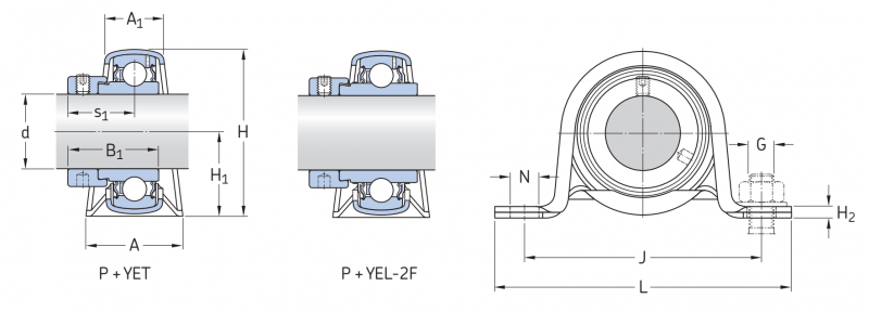 Подшипник P30FM SKF