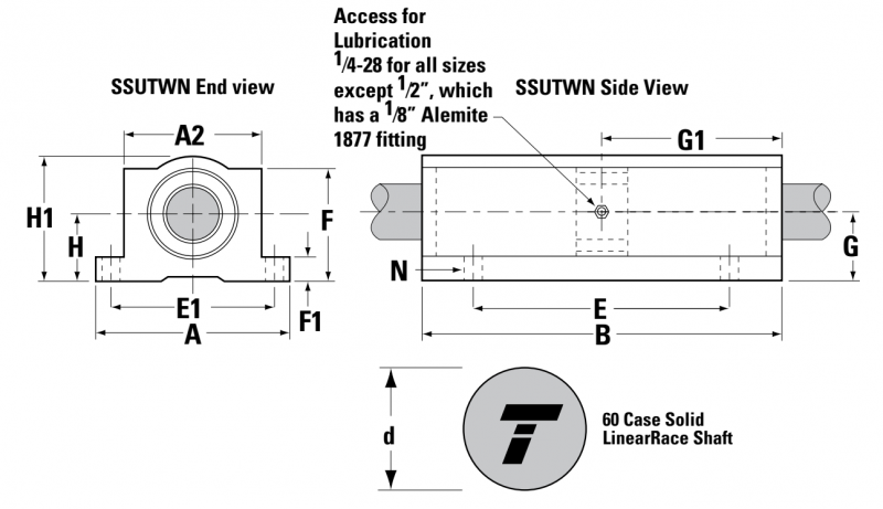 Подшипник SS6UTWN8 Thomson