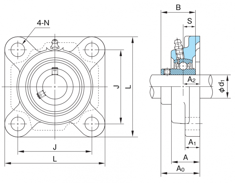 Подшипник UCF215 Nachi