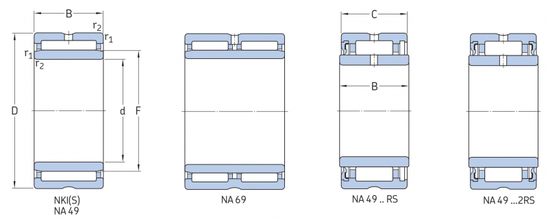 Подшипник NA 4910 RS SKF