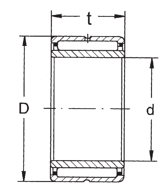 Подшипник NKI 10/16 FBJ