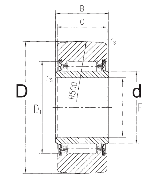 Подшипник NA 2200.2RS FBJ